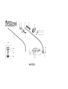 Driveshaft / Shield parts for Craftsman Gas Line Trimmer 358798212 from AppliancePartsPros.com