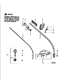 Drive Shaft And Cutter Head parts for Craftsman Gas Line Trimmer 358798520 from AppliancePartsPros.com