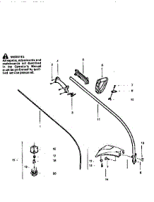 Drive Shaft And Cutter Head parts for Craftsman Gas Line Trimmer 358798530 from AppliancePartsPros.com