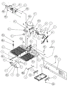 Machine Compartment - Panasonic Compressor parts for Amana Side-By-Side Refrigerator 36058-P1122004W from AppliancePartsPros.com
