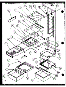 Refrigerator Shelving And Drawers (36541W / P1121701ww) (36541W / P1121701ww) (36541W / P1121702ww) (36541W / P1121702ww) (36548L / P1121703wl) (36548L / P1121703wl) (36548L / P1121704wl) (36548L / P1121704wl) (35271W / P1121805ww) (35271W / P1121805ww) (35278L / P1121806wl) ( parts for Amana Side-By-Side Refrigerator 36068L-P1122002WL from AppliancePartsPros.com