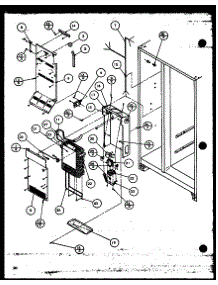 Evaporator And Air Handling parts for Amana Side-By-Side Refrigerator 36071-P1108705W from AppliancePartsPros.com