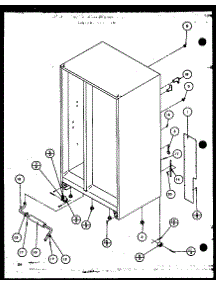 Rollers And Back Unit parts for Amana Side-By-Side Refrigerator 36071-P1108705W from AppliancePartsPros.com