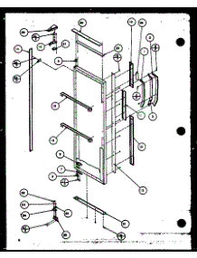 Refrigerator Door parts for Amana Side-By-Side Refrigerator 36078-P1115802W from AppliancePartsPros.com