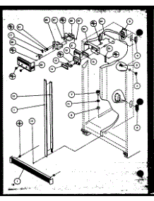 Refrigerator / Freezer Controls And Cabinet Parts parts for Amana Side-By-Side Refrigerator 36078-P1115802W from AppliancePartsPros.com