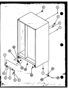 Rollers And Back Unit parts for Amana Side-By-Side Refrigerator 36078-P1115802W from AppliancePartsPros.com