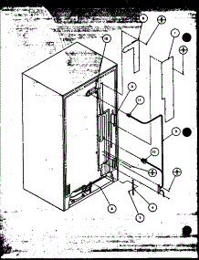 Rollers And Back Unit parts for Amana Side-By-Side Refrigerator 36078-P1115802W from AppliancePartsPros.com