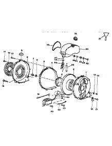 Blower Assembly parts for Craftsman Gas Leaf Blower 360796790 from AppliancePartsPros.com