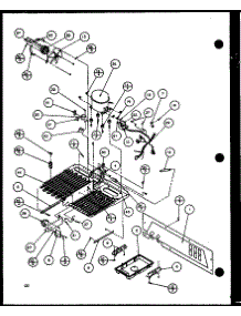 Machine Compartment (36081 / P1108701w) (36088 / P1108702w) (36091 / P1108703w) (36098 / P1108704w) parts for Amana Side-By-Side Refrigerator 36081-P1108701W from AppliancePartsPros.com