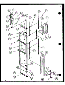 Freezer Door (36081 / P1108701w) (36088 / P1108702w) (36091 / P1108703w) (36098 / P1108704w) parts for Amana Side-By-Side Refrigerator 36088-P1108702W from AppliancePartsPros.com
