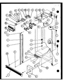 Refrigerator (36081 / P1108701w) (36088 / P1108702w) (36091 / P1108703w) (36098 / P1108704w) parts for Amana Side-By-Side Refrigerator 36091-P1108703W from AppliancePartsPros.com