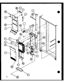 Evaporator And Air Handling (36081 / P1108701w) (36088 / P1108702w) (36091 / P1108703w) (36098 / P1108704w) parts for Amana Side-By-Side Refrigerator 36098-P1108704W from AppliancePartsPros.com