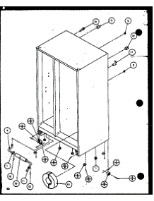 Drain And Rollers parts for Amana Side-By-Side Refrigerator 36098-P1115904W from AppliancePartsPros.com