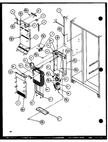 Evaporator And Air Handling (36571 / P1108505w) (36571 / P1108506w) (36578 / P1108507w) (36578 / P1108508w) parts for Amana Side-By-Side Refrigerator 36261-P1108601W from AppliancePartsPros.com
