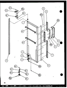 Refrigerator Door (36261 / P1115701w) (36261 / P1115702w) (36268 / P1115703w) (36268 / P1115704w) parts for Amana Side-By-Side Refrigerator 36261-P1115701W from AppliancePartsPros.com