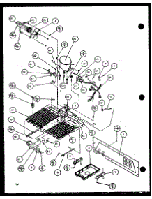 Machine Compartment (36261 / P1115701w) (36261 / P1115702w) (36268 / P1115703w) (36268 / P1115704w) parts for Amana Side-By-Side Refrigerator 36261-P1115701W from AppliancePartsPros.com