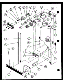 Refrigerator / Freezer Controls And Cabinet Part (36561 / P1115501w) (36561 / P1115502w) (36568 / P1115503w) (36568 / P1115504w) parts for Amana Side-By-Side Refrigerator 36261-P1115702W from AppliancePartsPros.com