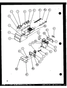 Ice Bucket And Ice Maker (36561 / P1115501w) (36561 / P1115502w) (36568 / P1115503w) (36568 / P1115504w) parts for Amana Side-By-Side Refrigerator 36261-P1115702W from AppliancePartsPros.com