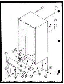 Drain And Rollers (36571 / P1115505w) (36571 / P1115506w) (36578 / P1115507w) (36578 / P1115508w) parts for Amana Side-By-Side Refrigerator 36261-P1115702W from AppliancePartsPros.com