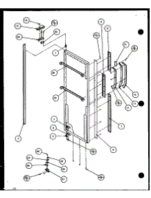 Refrigerator Door (36561 / P1108501w) (36561 / P1108502w) (36568 / P1108503w) (36568 / P1108504w) parts for Amana Side-By-Side Refrigerator 36268-P1108603W from AppliancePartsPros.com