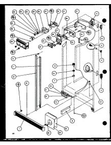 Refrigerator / Freezer Controls And Cabinet Part (36571 / P1108505w) (36571 / P1108506w) (36578 / P1108507w) (36578 / P1108508w) parts for Amana Side-By-Side Refrigerator 36268-P1108604W from AppliancePartsPros.com