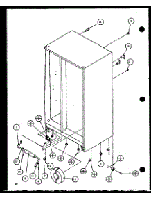 Drain And Rollers (36571 / P1108505w) (36571 / P1108506w) (36578 / P1108507w) (36578 / P1108508w) parts for Amana Side-By-Side Refrigerator 36268-P1108604W from AppliancePartsPros.com