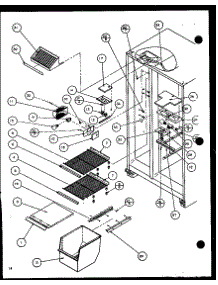 Freezer Shelving And Refrigerator Light (36561 / P1115501w) (36561 / P1115502w) (36568 / P1115503w) (36568 / P1115504w) parts for Amana Side-By-Side Refrigerator 36268-P1115704W from AppliancePartsPros.com
