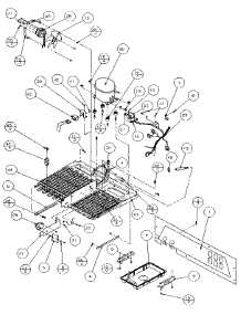 Machine Compartment (Tecumseh Compressor) parts for Amana Side-By-Side Refrigerator 36271-P1121802W from AppliancePartsPros.com