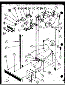 Refrigerator / Freezer Controls And Cabinet Part parts for Amana Side-By-Side Refrigerator 36271W-P1121802WW from AppliancePartsPros.com