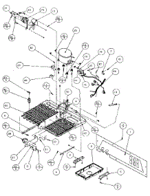 Machine Compartment (Panasonic Compressor) parts for Amana Side-By-Side Refrigerator 36278-P1121803W from AppliancePartsPros.com
