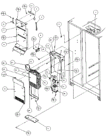 Evaporator And Air Handling parts for Amana Side-By-Side Refrigerator 36278-P1121804W from AppliancePartsPros.com