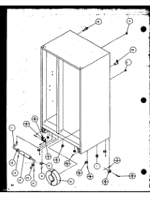Drain And Rollers parts for Amana Side-By-Side Refrigerator 36278L-P1121803WL from AppliancePartsPros.com