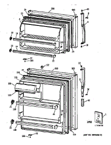 Doors parts for Kenmore Refrigerator 363.68432892 (36368432892, 363 68432892) from AppliancePartsPros.com