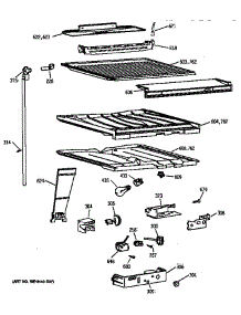 Compartment Separator Parts parts for Kenmore Refrigerator 363.78167890 (36378167890, 363 78167890) from AppliancePartsPros.com