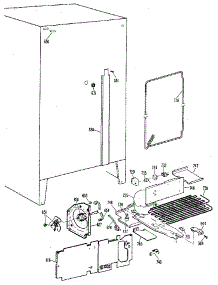 Unit parts for Kenmore Refrigerator 363.8400411 (3638400411, 363 8400411) from AppliancePartsPros.com