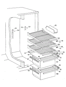 Fresh Food Section parts for Kenmore Refrigerator 363.8400485 (3638400485, 363 8400485) from AppliancePartsPros.com