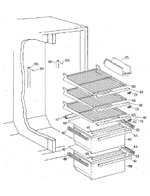 Fresh Food Section parts for Kenmore Refrigerator 363.8400488 (3638400488, 363 8400488) from AppliancePartsPros.com