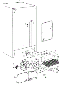 Unit parts for Kenmore Refrigerator 363.8500410 (3638500410, 363 8500410) from AppliancePartsPros.com