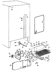 Unit parts for Kenmore Refrigerator 363.8500411 (3638500411, 363 8500411) from AppliancePartsPros.com
