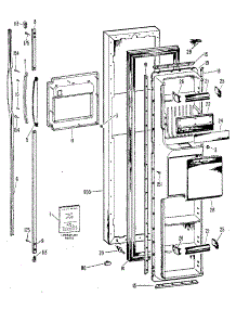 Freezer Door parts for Kenmore Refrigerator 363.8500510 (3638500510, 363 8500510) from AppliancePartsPros.com