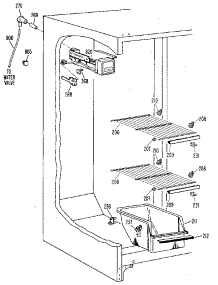 Freezer Section parts for Kenmore Refrigerator 363.8500516 (3638500516, 363 8500516) from AppliancePartsPros.com