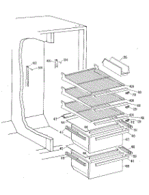 Fresh Food Section parts for Kenmore Refrigerator 363.8500516 (3638500516, 363 8500516) from AppliancePartsPros.com