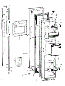 Freezer Door parts for Kenmore Refrigerator 363.8500518 (3638500518, 363 8500518) from AppliancePartsPros.com