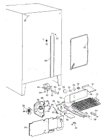 Unit parts for Kenmore Refrigerator 363.8500518 (3638500518, 363 8500518) from AppliancePartsPros.com