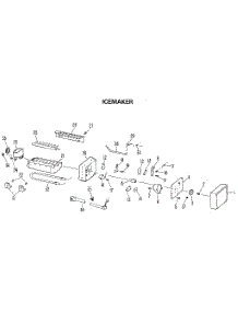 Icemaker parts for Kenmore Refrigerator 363.8500518 (3638500518, 363 8500518) from AppliancePartsPros.com