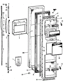 Freezer Door parts for Kenmore Refrigerator 363.8500581 (3638500581, 363 8500581) from AppliancePartsPros.com