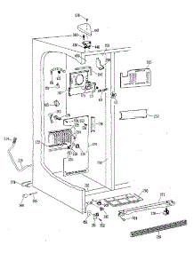 Freezer Section parts for Kenmore Refrigerator 363.8500584 (3638500584, 363 8500584) from AppliancePartsPros.com