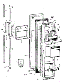 Freezer Door parts for Kenmore Refrigerator 363.8502580 (3638502580, 363 8502580) from AppliancePartsPros.com