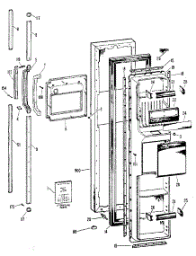 Freezer Door parts for Kenmore Refrigerator 363.8502583 (3638502583, 363 8502583) from AppliancePartsPros.com