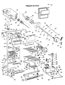 Freezer Section parts for Kenmore Refrigerator 363.8587711 (3638587711, 363 8587711) from AppliancePartsPros.com